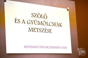 Kertbarát kör a Művelődési Központban 2018. január 17.